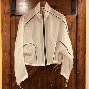 Translucent Zip-up Lightweight Jacket - S - Oak + Fort